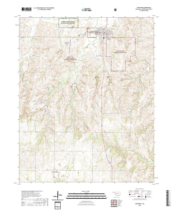 Cheyenne topographic map thumbnail