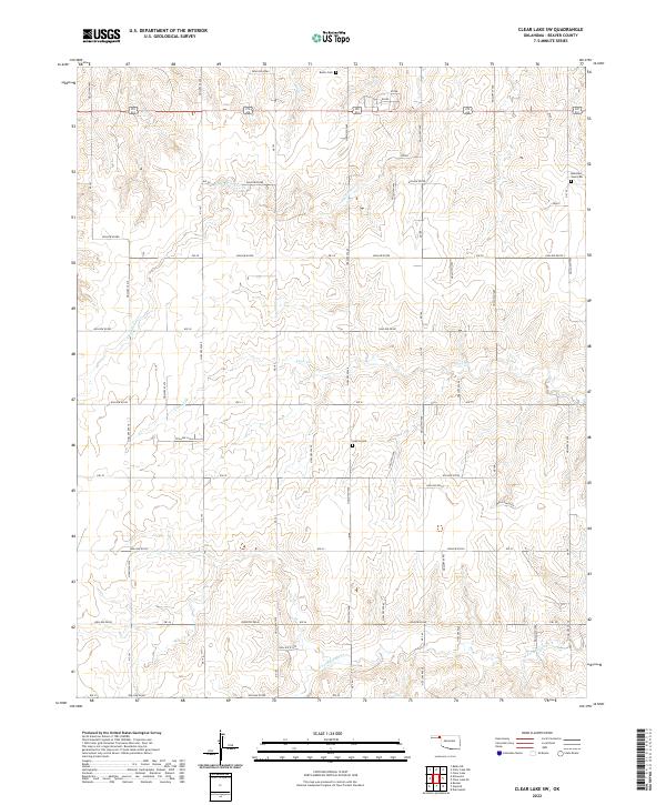 Clear Lake SW topographic map thumbnail