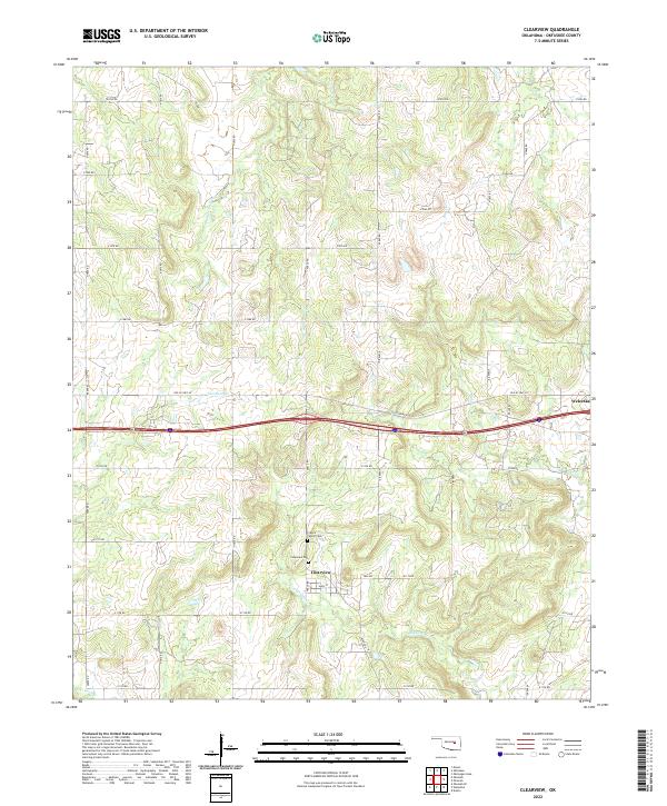 Clearview topographic map thumbnail