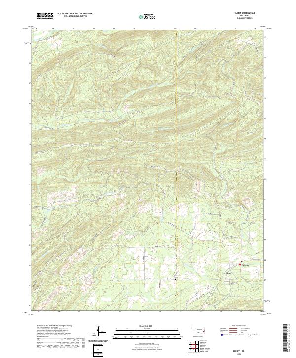 Clebit topographic map thumbnail