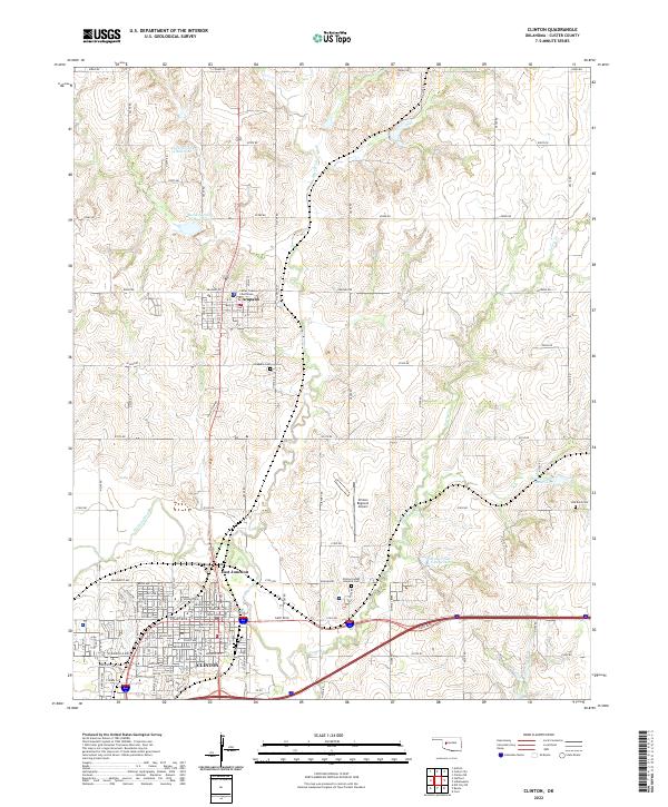 Clinton topographic map thumbnail