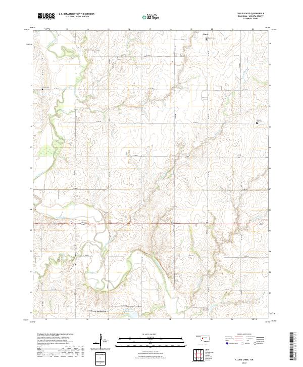 Cloud Chief topographic map thumbnail