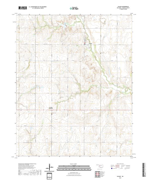 Colony topographic map thumbnail