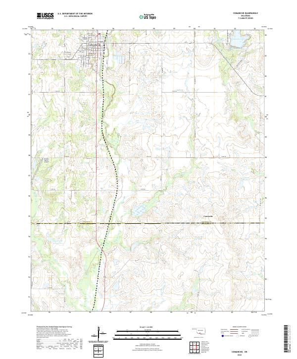 Comanche topographic map thumbnail