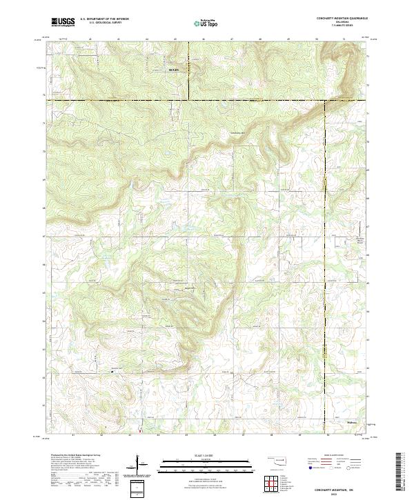 Concharty Mountain topographic map thumbnail