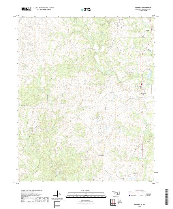 Connerville topographic map thumbnail