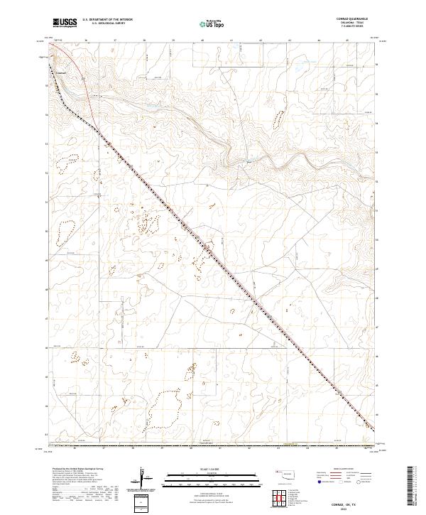 Conrad topographic map thumbnail