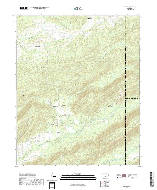 Counts topographic map thumbnail