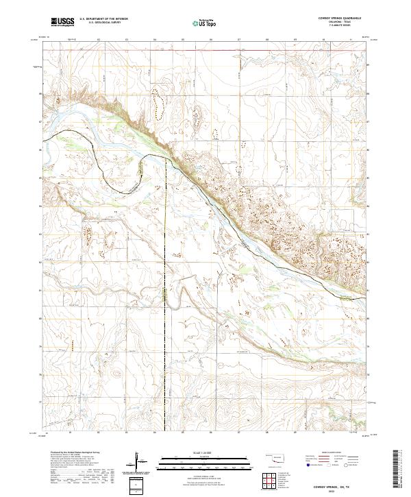 Cowboy Springs topographic map thumbnail