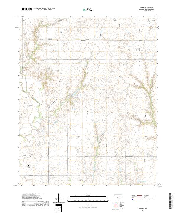 Cowden topographic map thumbnail