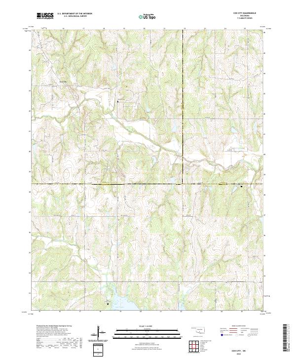 Cox City topographic map thumbnail