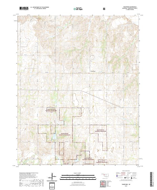 Crawford topographic map thumbnail