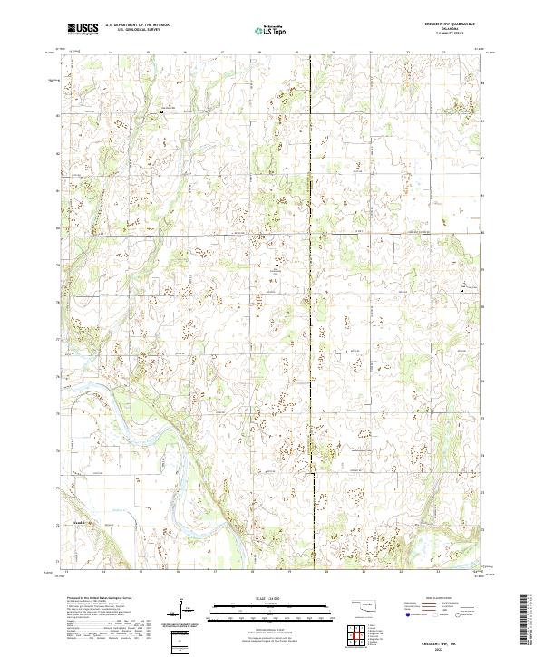 Crescent NW topographic map thumbnail
