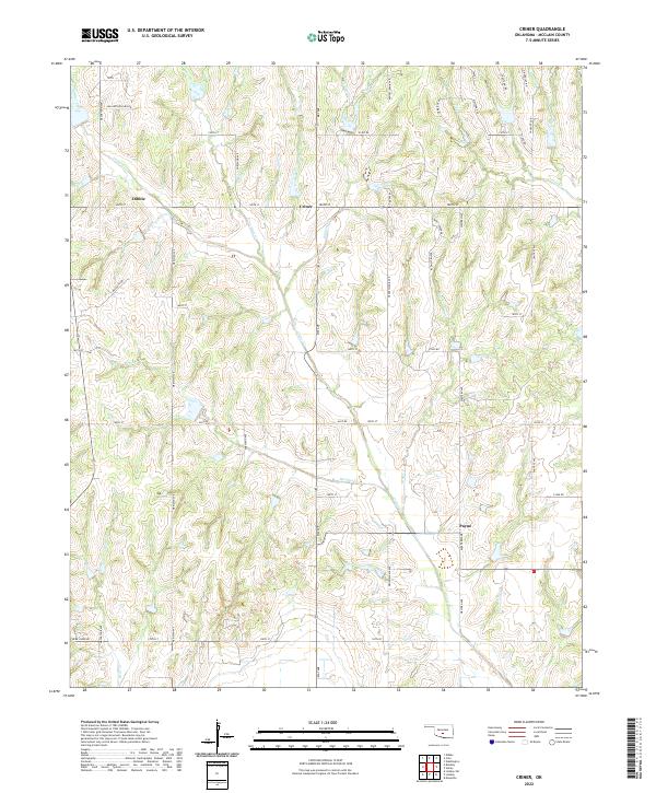 Criner topographic map thumbnail