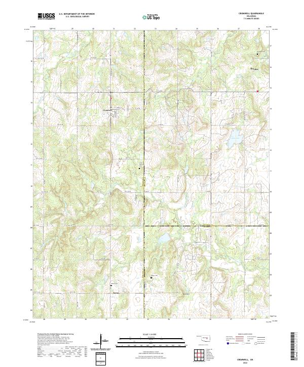 Cromwell topographic map thumbnail