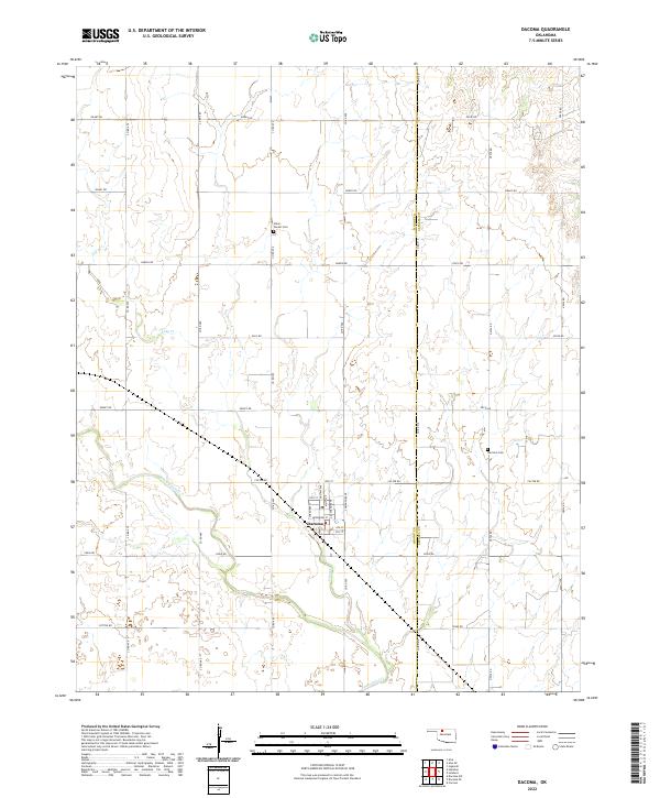 Dacoma topographic map thumbnail