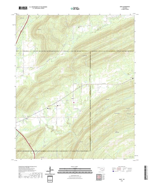 Daisy topographic map thumbnail