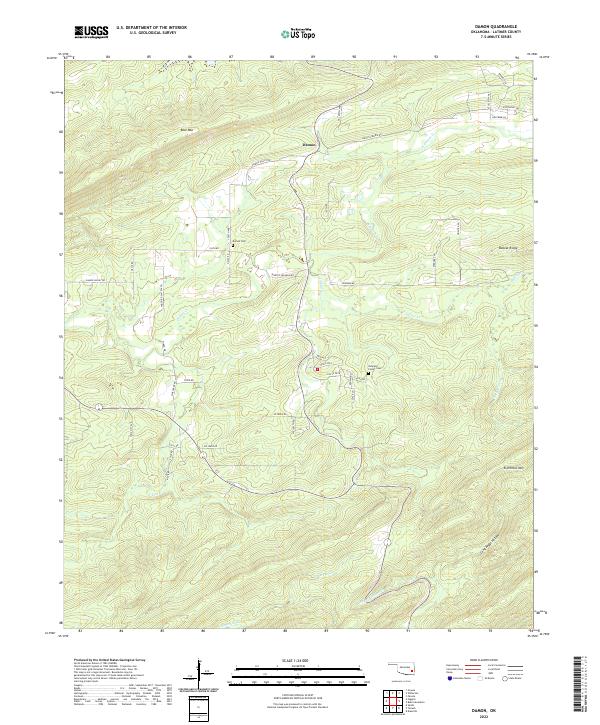 Damon topographic map thumbnail