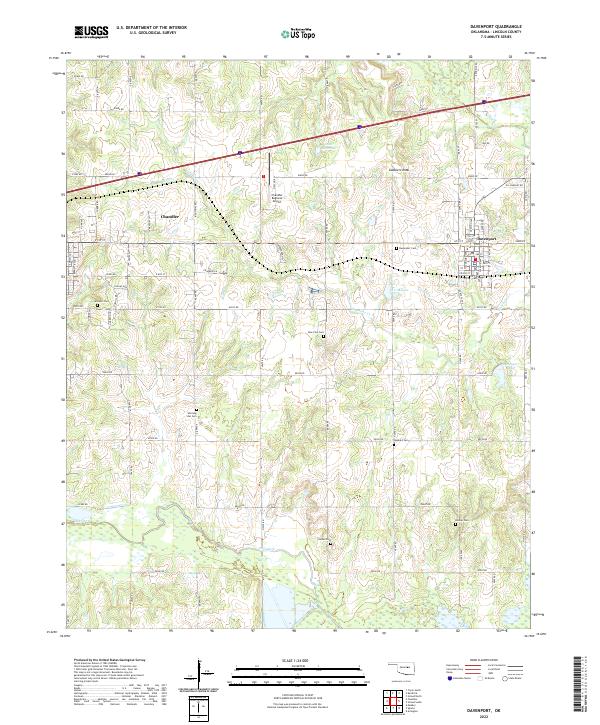 Davenport topographic map thumbnail