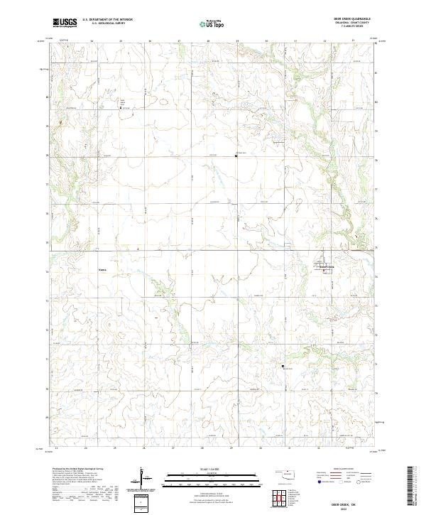 Deer Creek topographic map thumbnail