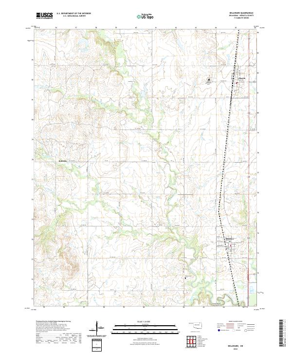 Delaware topographic map thumbnail