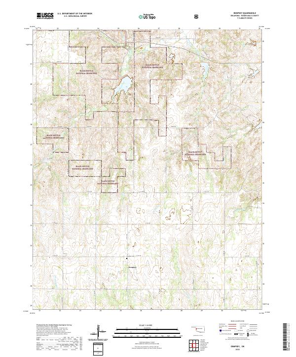 Dempsey topographic map thumbnail
