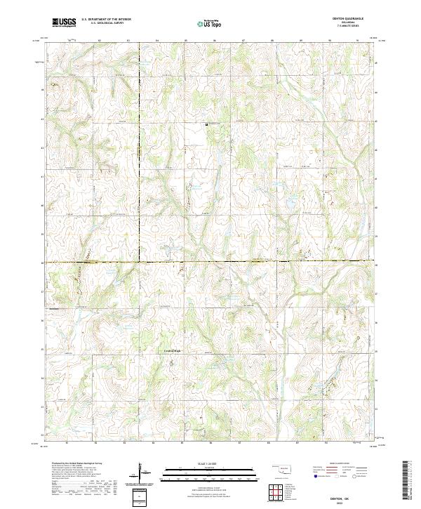 Denton topographic map thumbnail