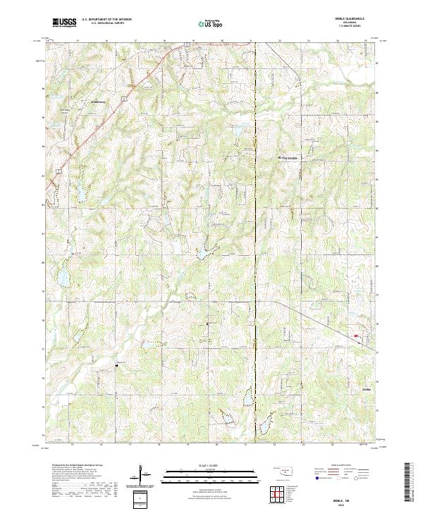 Dibble topographic map thumbnail