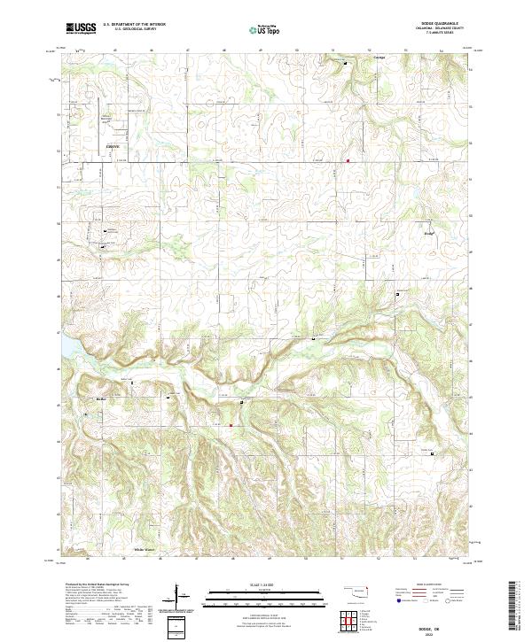 Dodge topographic map thumbnail