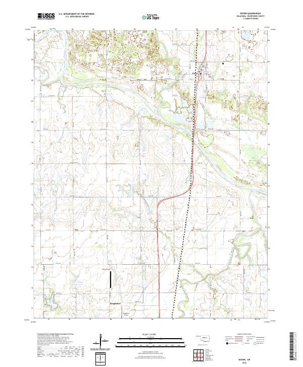 Dover topographic map thumbnail