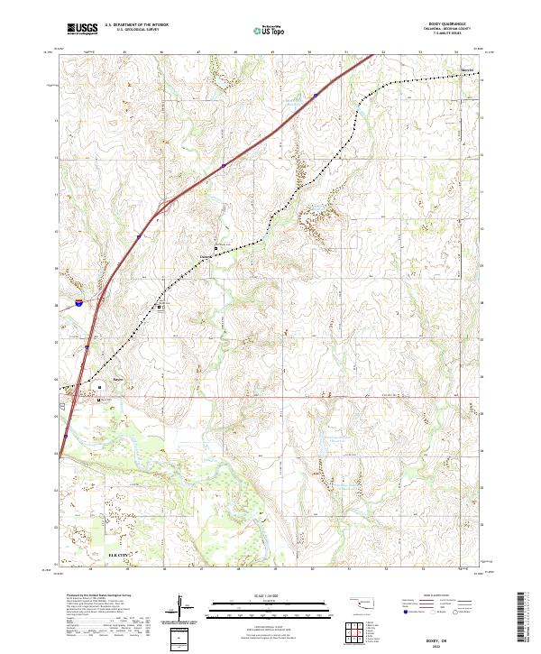 Doxey topographic map thumbnail