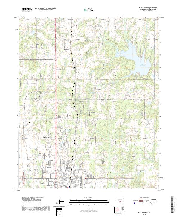 Duncan North topographic map thumbnail
