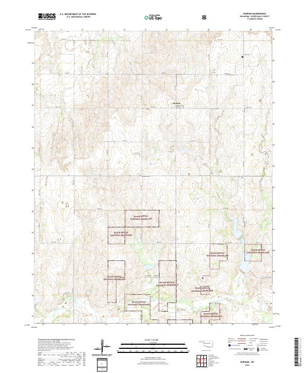 Durham topographic map thumbnail
