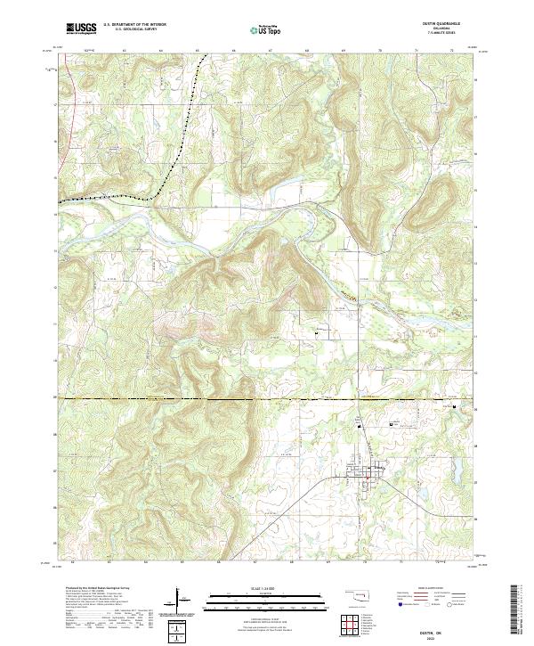 Dustin topographic map thumbnail
