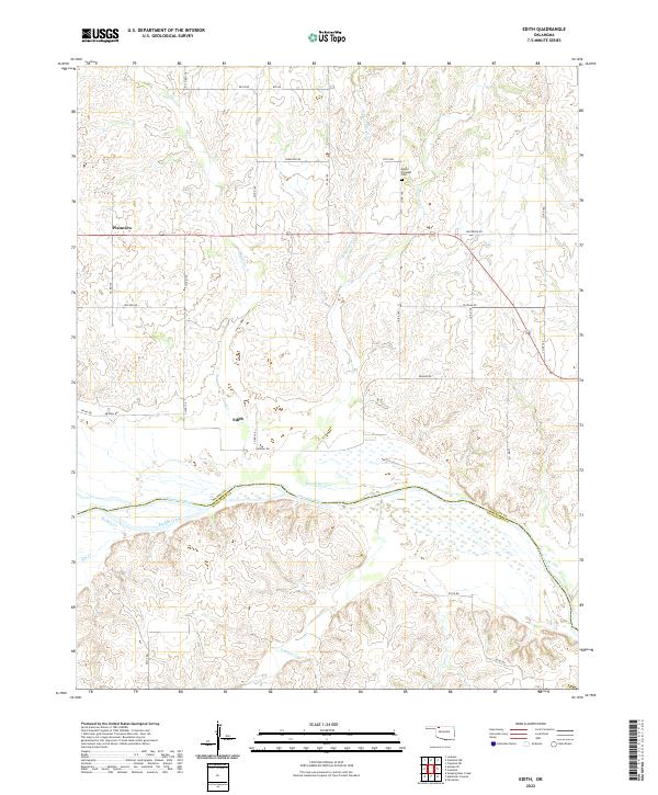 Edith topographic map thumbnail