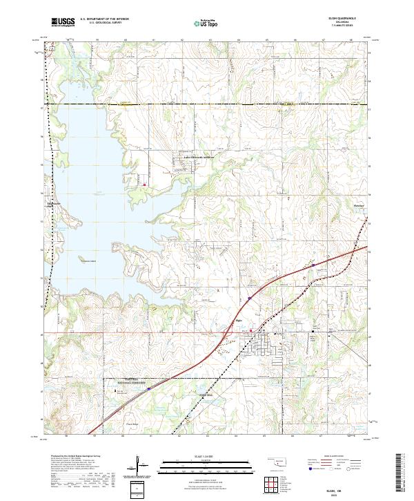 Elgin topographic map thumbnail
