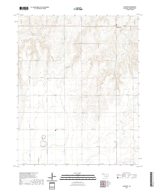 Elmwood topographic map thumbnail