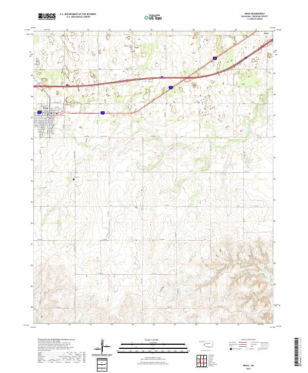 Erick topographic map thumbnail