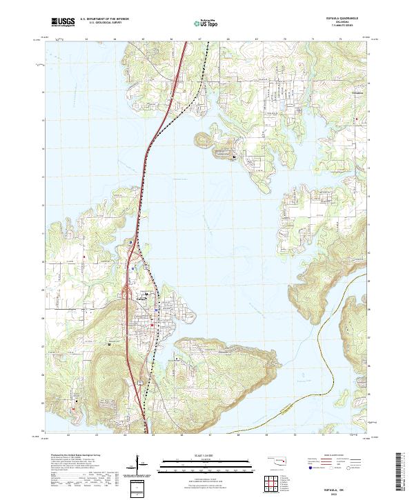 Eufaula topographic map thumbnail