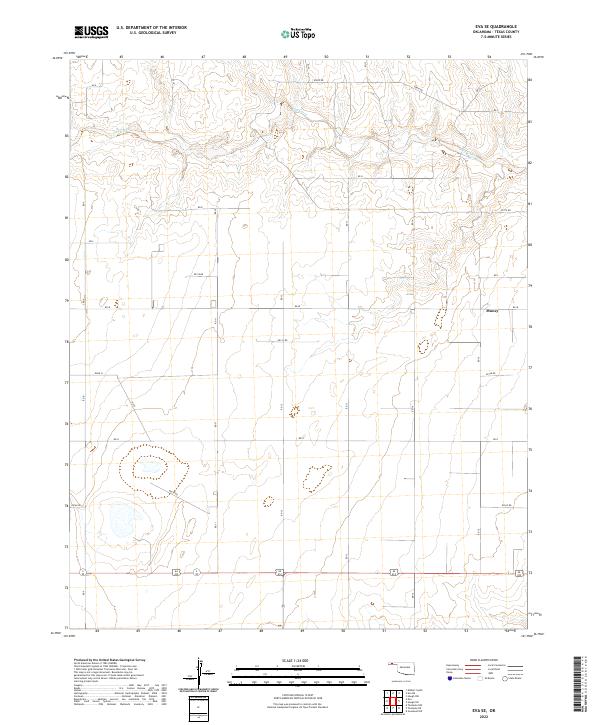 Eva SE topographic map thumbnail