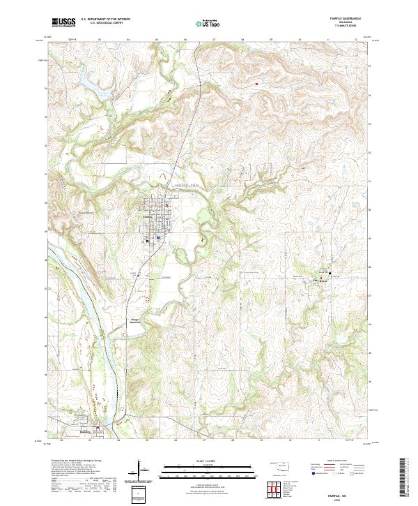 Fairfax topographic map thumbnail