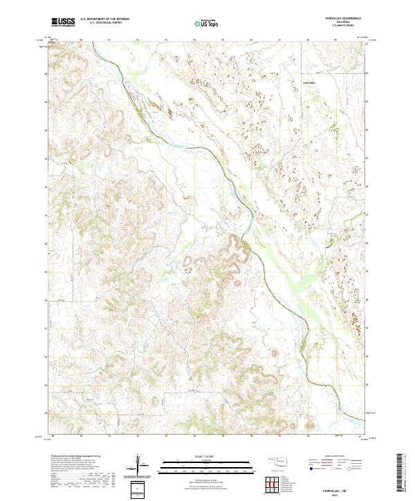 Fairvalley topographic map thumbnail