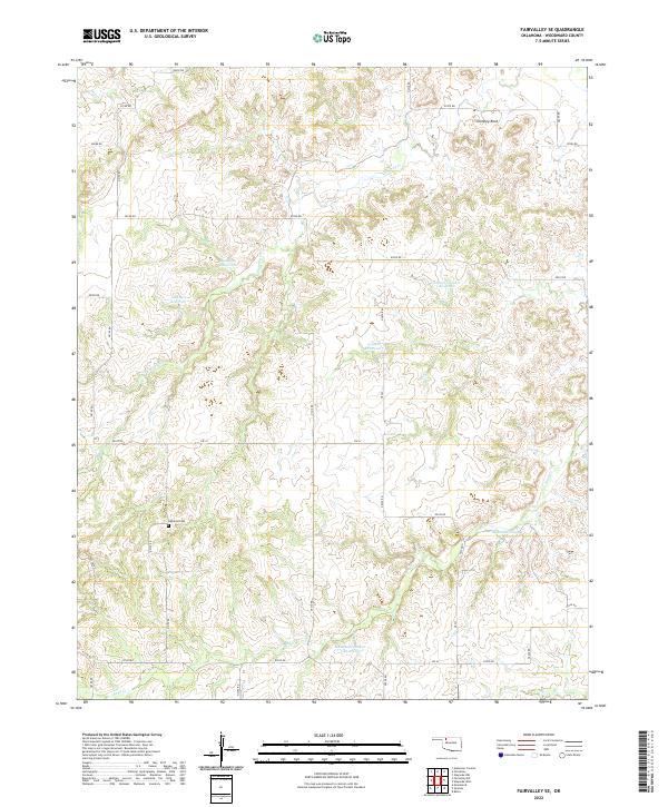 Fairvalley SE topographic map thumbnail