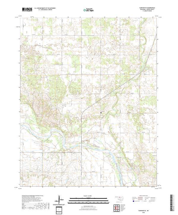 Fairview SE topographic map thumbnail