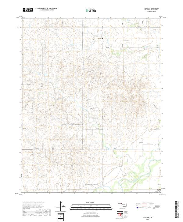 Fargo NW topographic map thumbnail