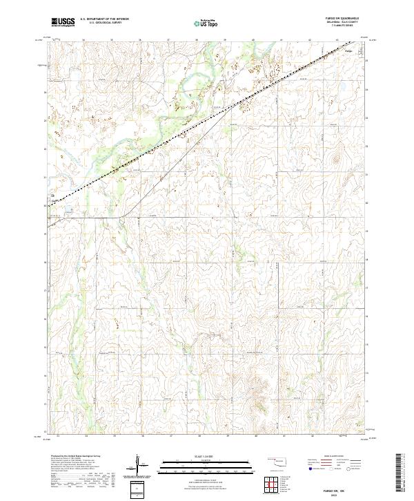 Fargo SW topographic map thumbnail