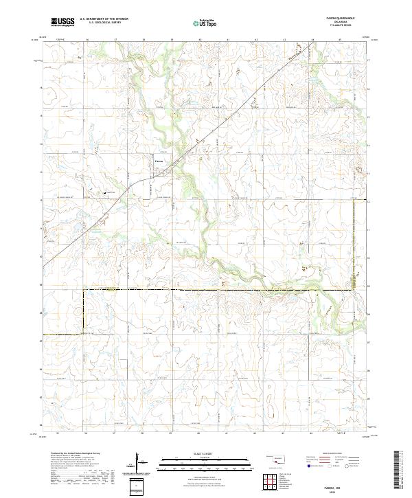 Faxon topographic map thumbnail