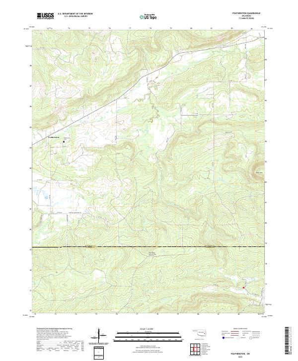 Featherston topographic map thumbnail