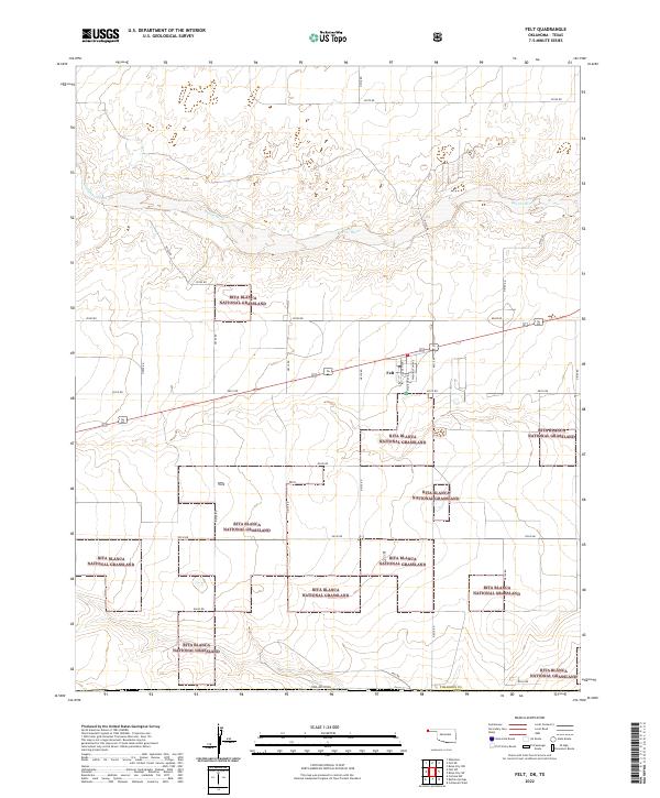 Felt topographic map thumbnail