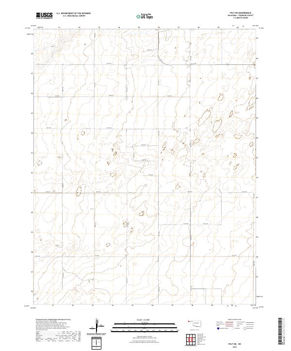 Felt NE topographic map thumbnail